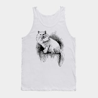 Feline Four Legged Family Member Tank Top